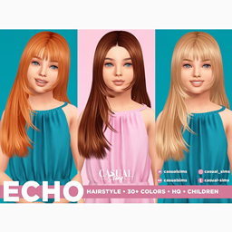 CasualSims - Echo hairstyle Children - LEFT (With Bangs) - Files - The ...