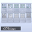 Very short semi-transparent curtains logo