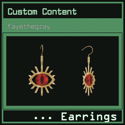 celestial eye earrings by fayethegray