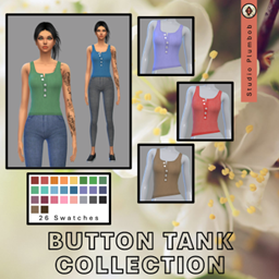 Button TankTop -StudioPlumbob logo