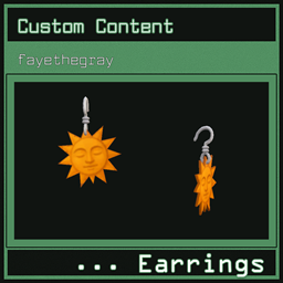 smiling sun earrings by fayethegray