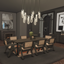🖤 Ultra Black Modern Dining room  logo