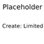 Create: Limited logo