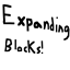 Expanding Blocks! logo