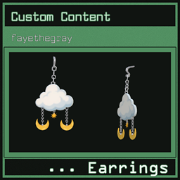 cloud & moon by fayethegray