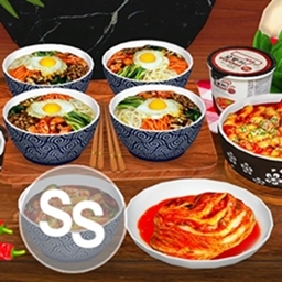 somikseverinka Bibimbap, Kimchi and Tteokbokki - set "Korea" / translation spanish by Monisims