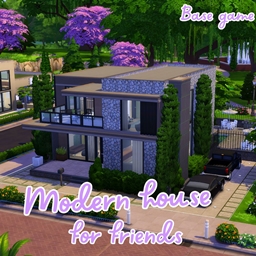 Mordern house for friends (no cc) logo