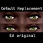 Default replacement eyes in cartoon style - Maxis match, BG logo