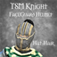 TSM Knight Faceguard Ponytail Helmet (Hat-Hair) logo