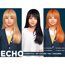 CasualSims - Echo Hairstyle Right Children (WITH BANGS) logo