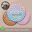 Rustic Pastel Woven Round Dance Rug #1 Samtuse963 logo