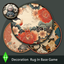 Japanese Style Round Dance Rug #1 Samtuse963