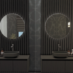 Ultra Modern Black bathroom
