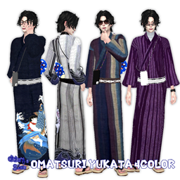 C / Japanese OMATSURI Yukata M 4color logo