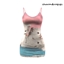 [charon&roqiqi]printed suspender dress logo