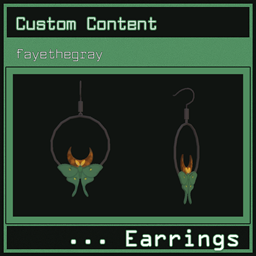 lunar moth hoop earrings by fayethegray logo
