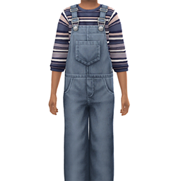 ANTON - kids denim dungarees