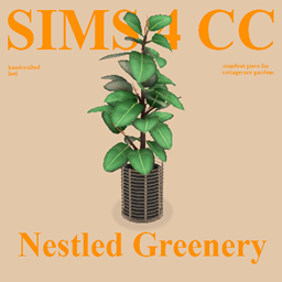 Nestled Greenery Plant logo