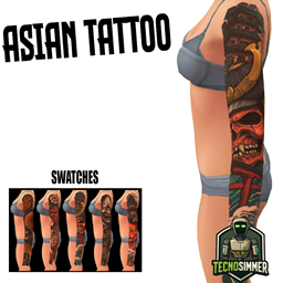 Asian tattoo by TecnoSimmer logo