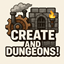 Create,Friends and Dungeons! logo
