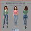 Ripped Rebel Jeans - Studio Plumbob logo