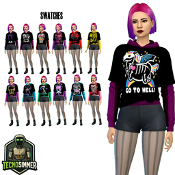 Hoodie dark by TecnoSimmer logo