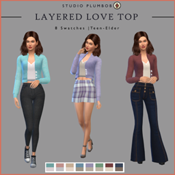 Layered Love Top - Studio Plumbob logo