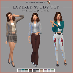 Layered Study Top - Studio Plumbob logo