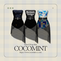 [cocomint] Wired Wrap Skirt logo