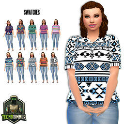 Tribal loose t-shirt logo