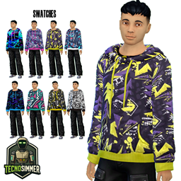 Great hoodie by TecnoSimmer logo