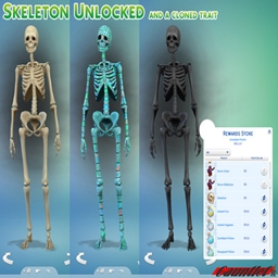 Skeleton Outfit Unlocked, Trait cloned By Gauntlet101010 | Chinese Translation