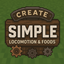 Simple Create, Locomotion & Foods logo
