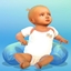 Baby summer body peach logo