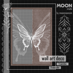 Cappuccino Butterfly wall art