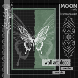 Green Butterfly wall art