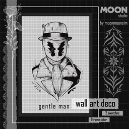 Gentleman Black White wall art