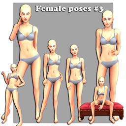 Female poses #3 logo