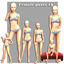 Female poses #3 logo