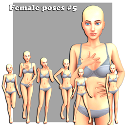 Female poses #5 logo