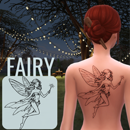 Fairy Tattoo - Upper back logo