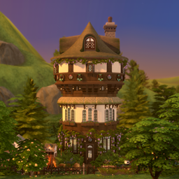 Woodland Round Tower | Cottage Living + Book Nook | No CC logo