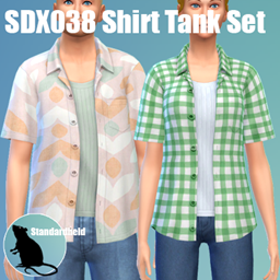 SDX038 Shirt Tank Set logo