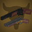 Pekit's Bows to Guns - Wild West logo