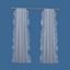 Lace trim curtains logo