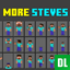More Steve's Skinpack (including the biggest Steve) logo
