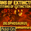 Dilophosaurus TITANS OF EXTINCTION APOCALYPSE logo