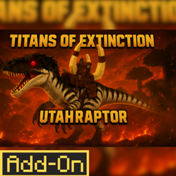 Utahraptor TITANS OF EXTINCTION APOCALYPSE logo