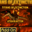Utahraptor TITANS OF EXTINCTION APOCALYPSE logo