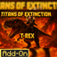 T-Rex TITANS OF EXTINCTION APOCALYPSE logo